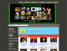 Tablet Screenshot of moonstar7spirits.com
